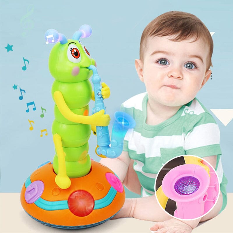 Muziek Speelgoed Rups Met Saxofoon - Dansend Peuterspeelgoed - KidsKorner