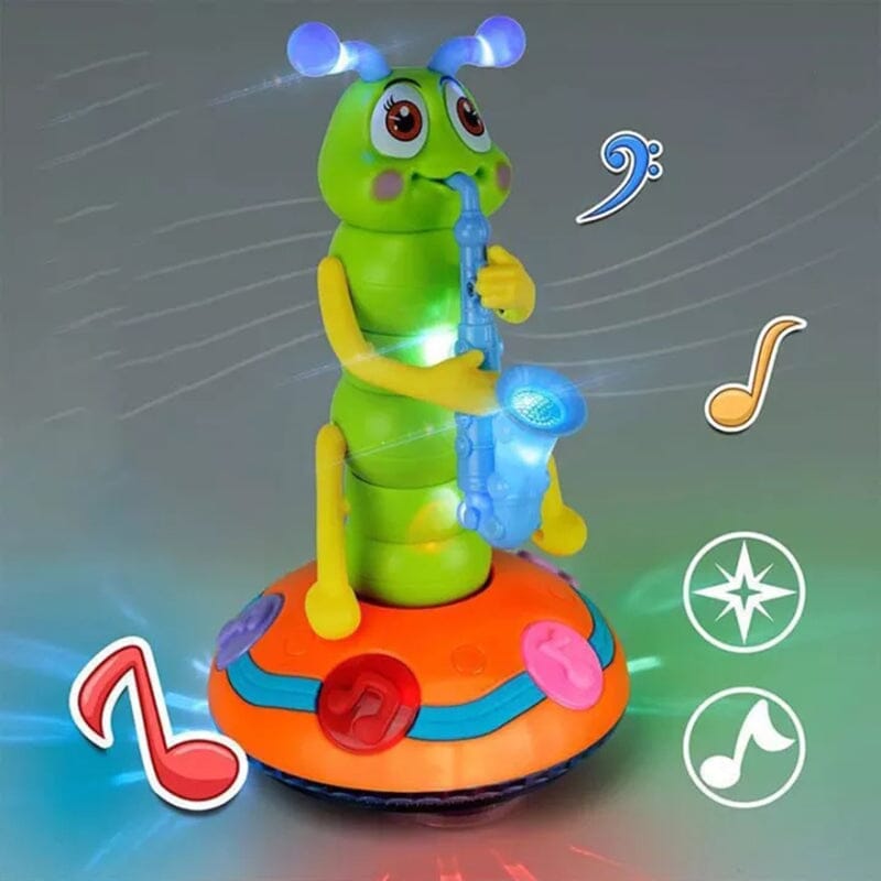 Muziek Speelgoed Rups Met Saxofoon - Dansend Peuterspeelgoed - KidsKorner