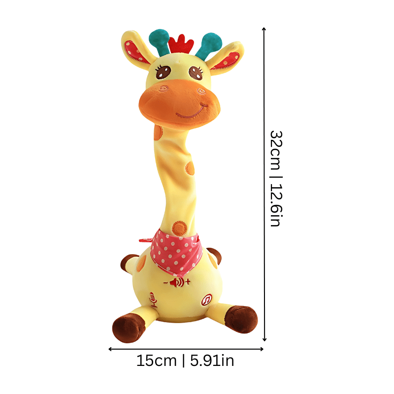 Muzikale Knuffel Giraffe - Zachte Baby Knuffel Met Geluid - 0+ Maanden - KidsKorner