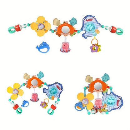 Opvouwbare Baby Speelboog Met Zeedieren Voor Kinderwagen En Box - KidsKorner