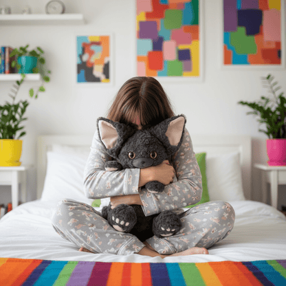 Pluche Kat Knuffel Met Strik - KidsKorner