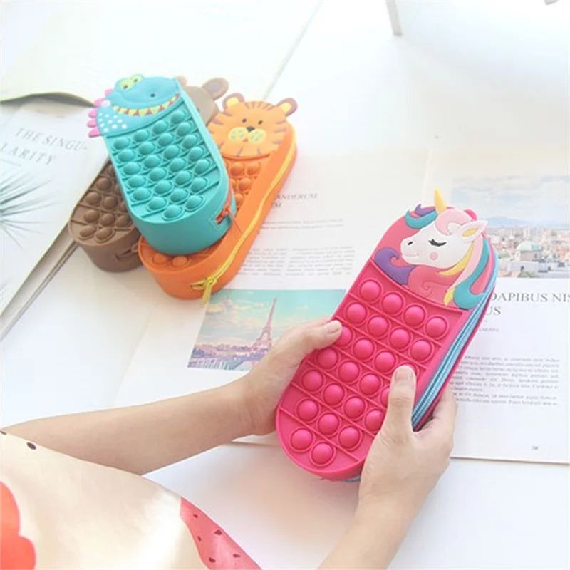Pop - It Etui Voor Kinderen – Fidget Pennenzak Met Rits - KidsKorner