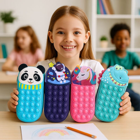 Pop - It Etui Voor Kinderen – Fidget Pennenzak Met Rits - KidsKorner