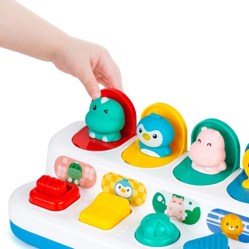 PoppiDier Pop - Up Dieren Speelgoed - Montessori Babyspeelgoed - KidsKorner