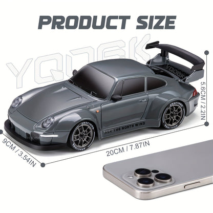 RC Driftauto Speelgoedauto Met Afstandsbediening, Extra Wielen, Pionnen En Parcours Set 6+ Jaar - KidsKorner