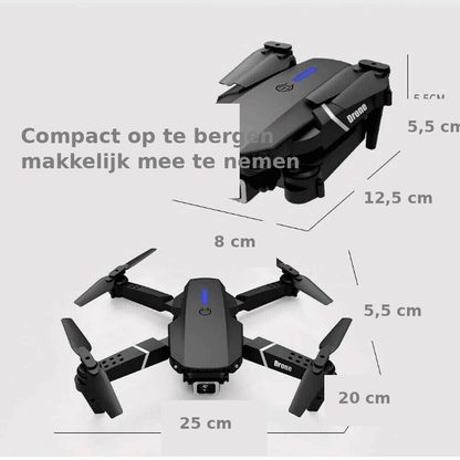 RC Drone Met Camera Voor Kinderen | Opvouwbaar WiFi FPV Live Beeld 4K - KidsKorner