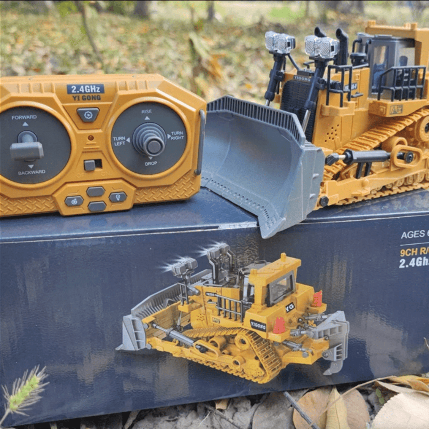RC Graafmachine Met Afstandsbediening | Hydraulische Bediening, 9 - Kanaals, 1:24 - KidsKorner