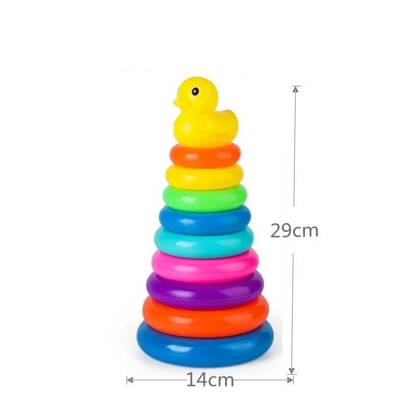 Regenboog Stapelringen Stapeltoren Voor Peuters - KidsKorner