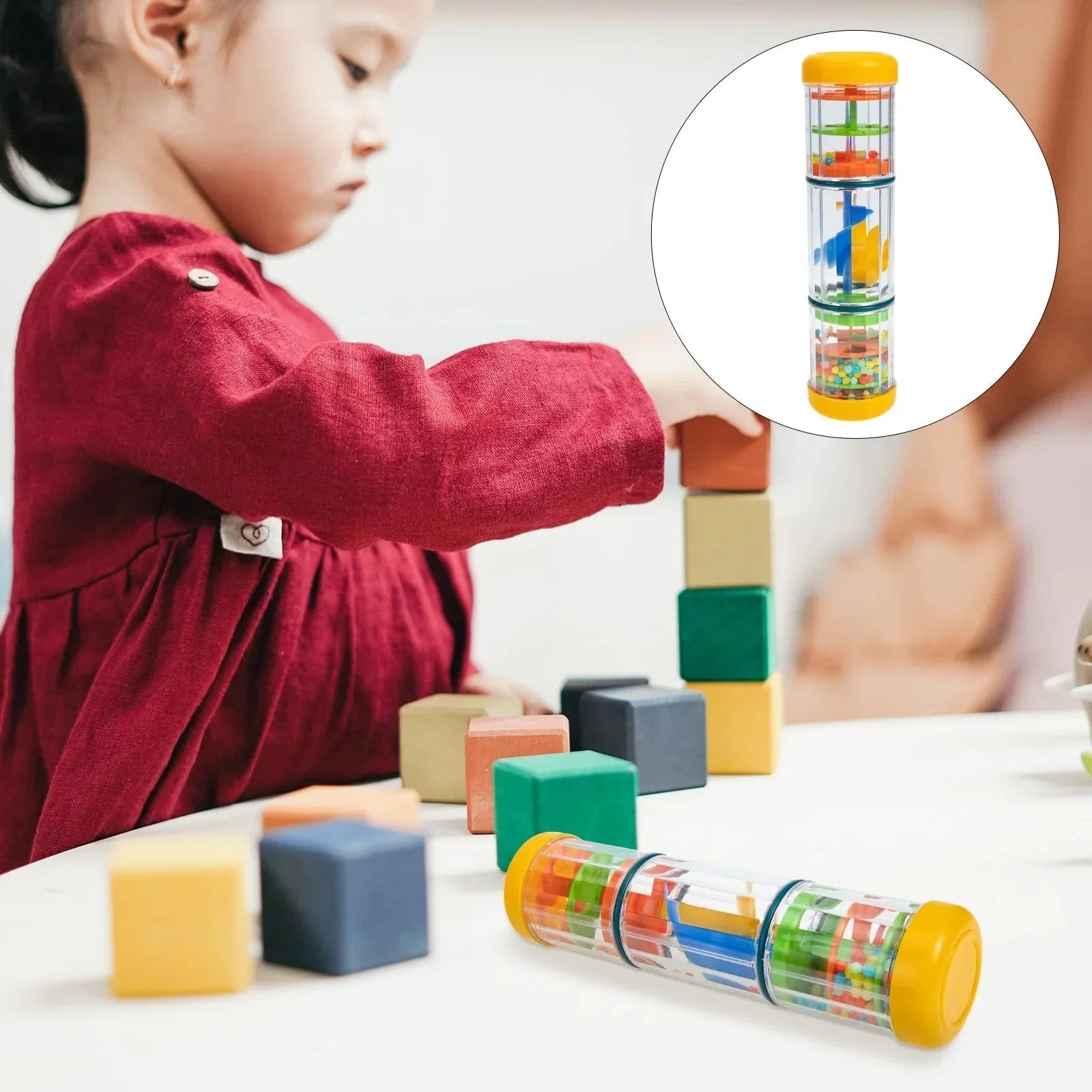 RegenRatel Regenstok Rammelaar - Sensorisch Muziekspeelgoed - KidsKorner