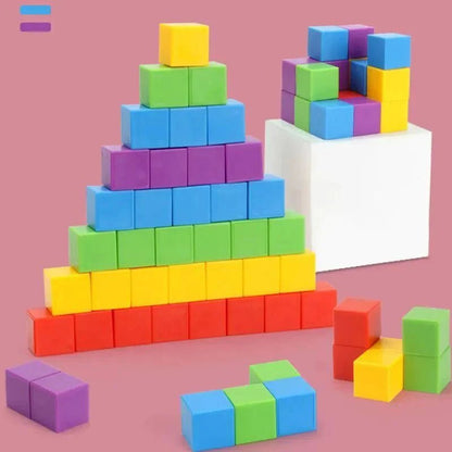 RekenRivo Regenboog Stapelblokken Met Kaarten - KidsKorner