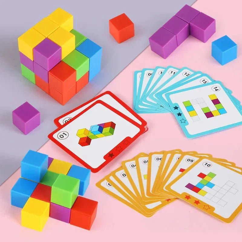 RekenRivo Regenboog Stapelblokken Met Kaarten - KidsKorner