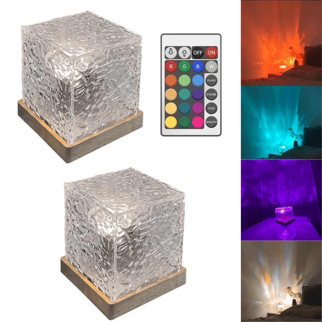 RGB Led Sfeerlamp Kubus Met Afstandsbediening | Kleurwissel En Lichtmodi - KidsKorner