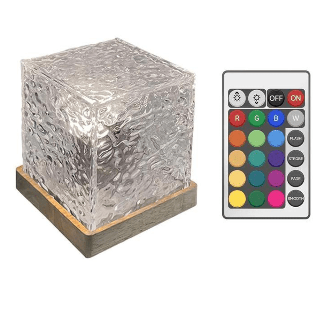RGB Led Sfeerlamp Kubus Met Afstandsbediening | Kleurwissel En Lichtmodi - KidsKorner
