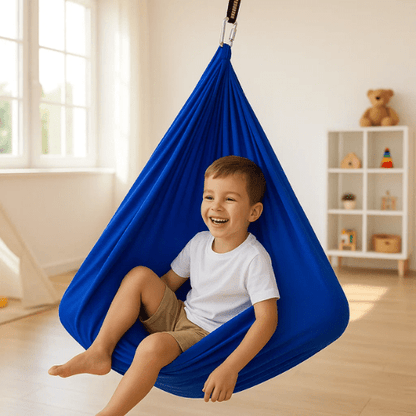 Sensorische Hangschommel Kinderen | Zachte Katoenen Coconschommel Voor Binnen - KidsKorner