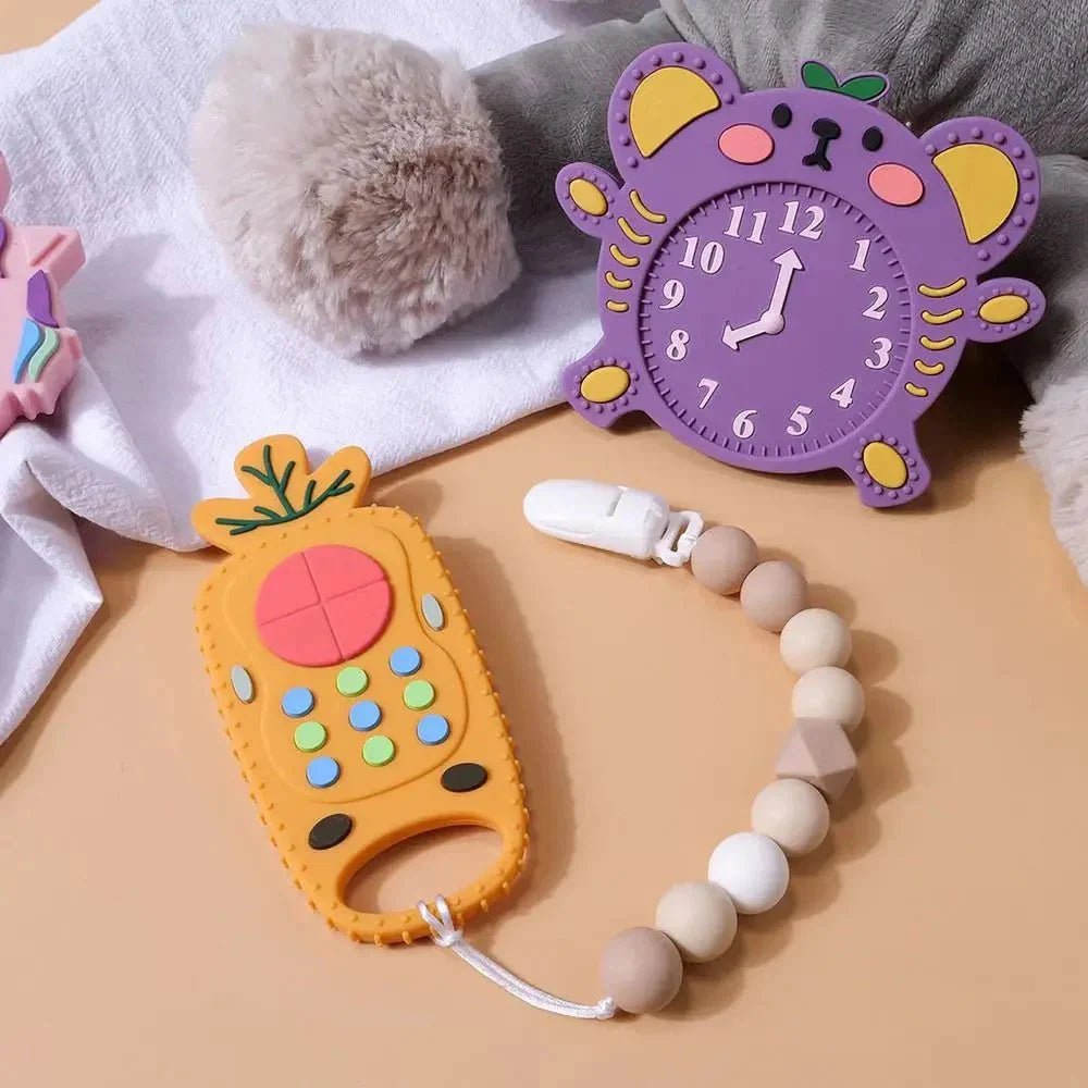Siliconen Bijtring Afstandsbediening – Sensorisch Bijtspeeltje Baby - KidsKorner