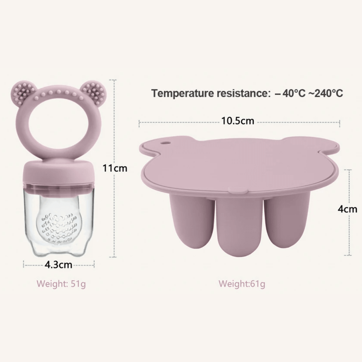 Snoetiva Fruitspeen Set - Voedingsspeen Met Invriesvorm - KidsKorner