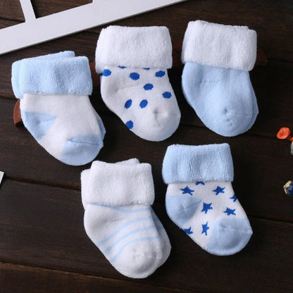 SoftGrip Babysokjes Antislip - Baby Sokken Set 5 Paar - KidsKorner