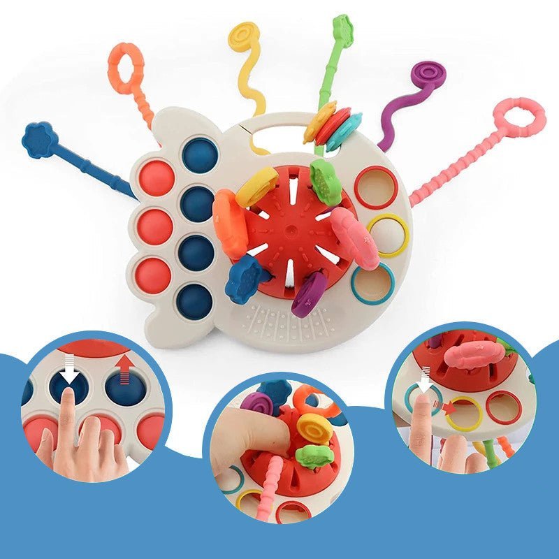 SpaceString Educatief Speelgoed - Montessori 3 - in - 1 Motoriek Spel - KidsKorner