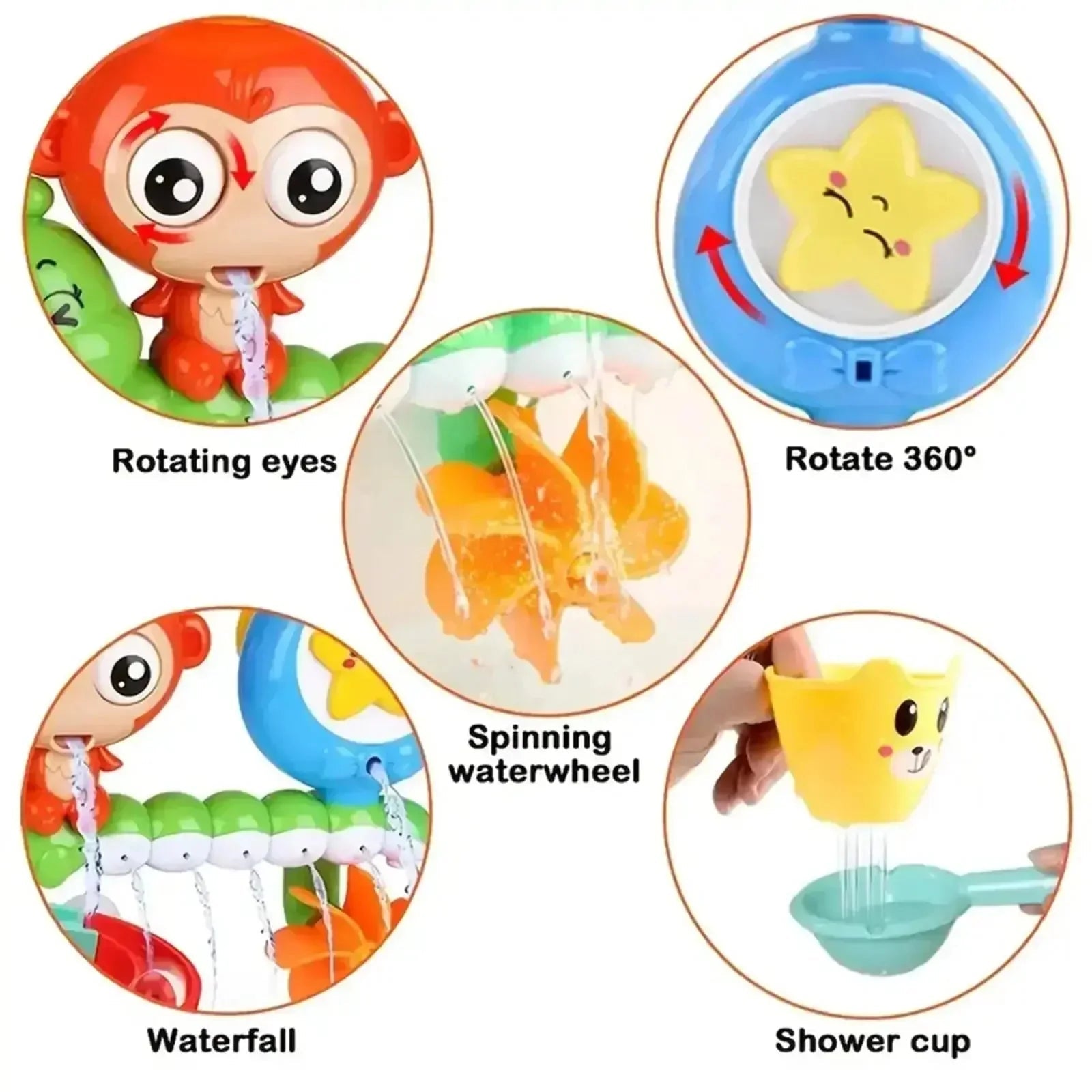 SpetterSpa Badwaterval Speelgoed – Waterbaan Met Zuignappen - KidsKorner