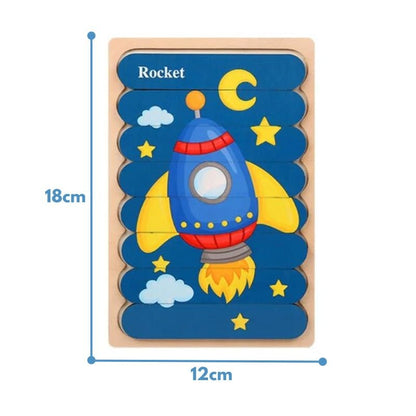Strivano Montessori Houten Puzzel - KidsKorner