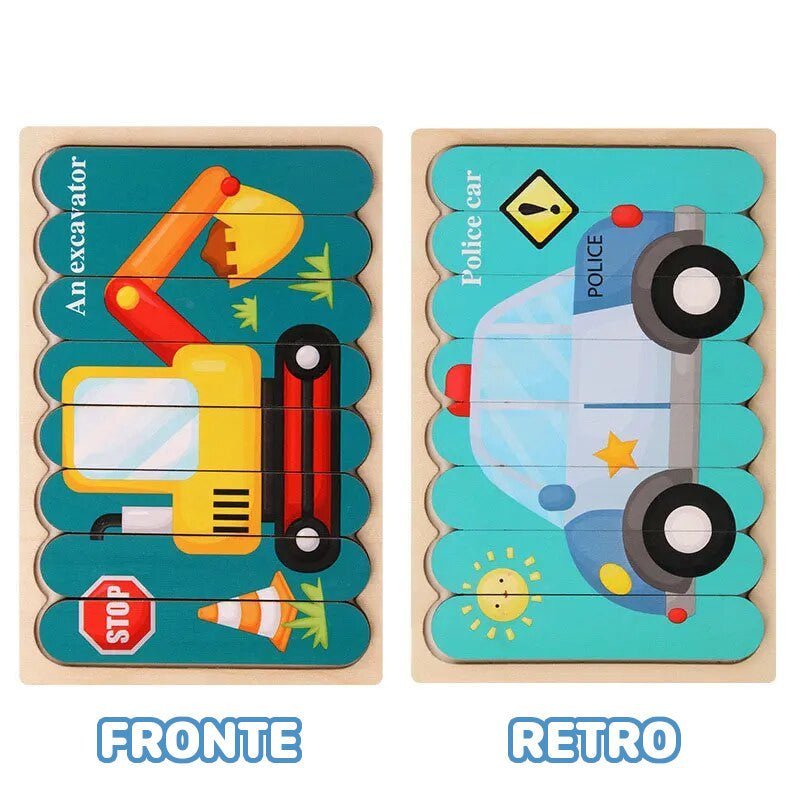 Strivano Montessori Houten Puzzel - KidsKorner