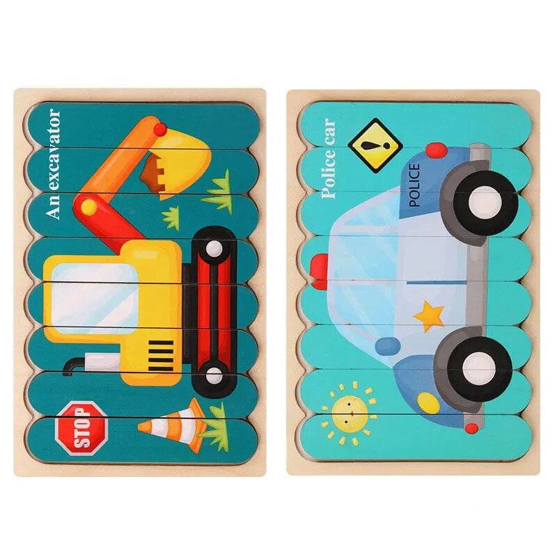 Strivano Montessori Houten Puzzel - KidsKorner