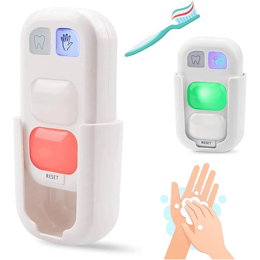 Tandenpoets En Handwas Timer Voor Kinderen | Led Signaal, 3 Knoppen, 3+ Jaar - KidsKorner