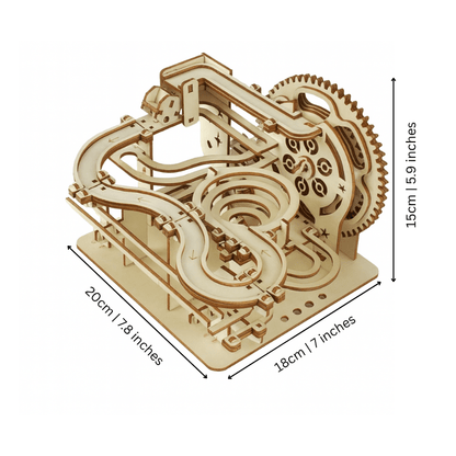TimberFlow Knikkerbaan Bouwpakket - Houten 3D Puzzel - KidsKorner