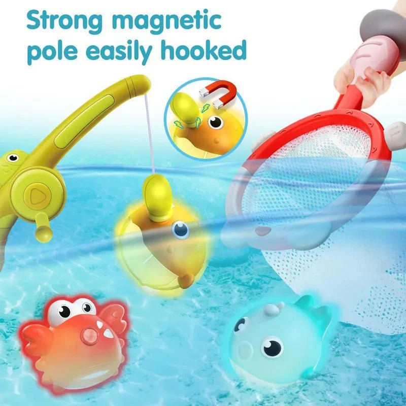 VangVriendjes Magnetisch Badvisspel Met LED Visjes - KidsKorner