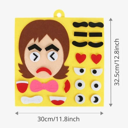 Vilten Emoties Matchspel Voor Kinderen – Gezichtjes Maken 3 Jaar+ - KidsKorner