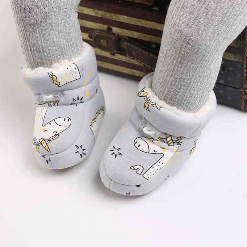 Warme Baby Winterslofjes Antislip Met Klittenband - KidsKorner