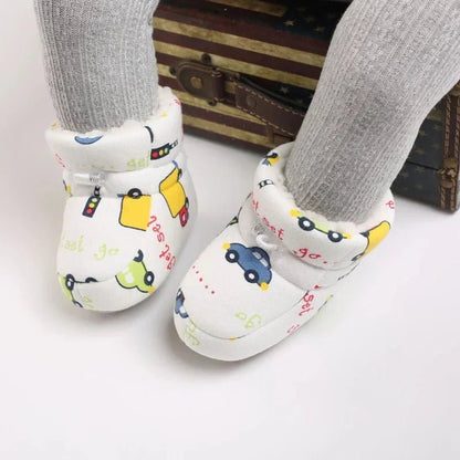 Warme Baby Winterslofjes Antislip Met Klittenband - KidsKorner