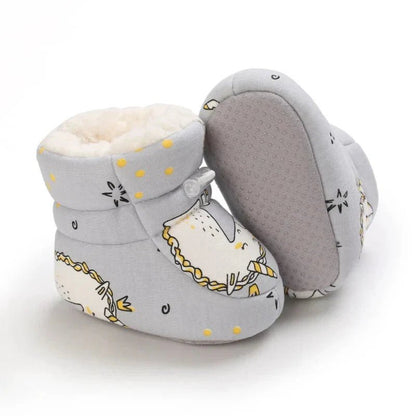 Warme Baby Winterslofjes Antislip Met Klittenband - KidsKorner