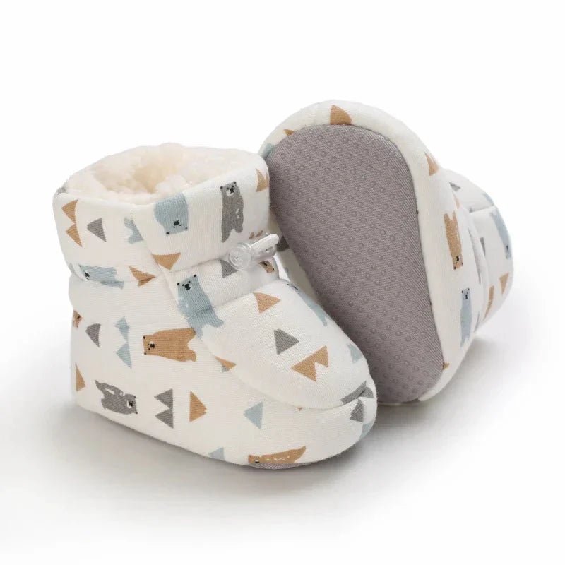 Warme Baby Winterslofjes Antislip Met Klittenband - KidsKorner