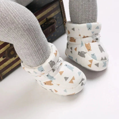 Warme Baby Winterslofjes Antislip Met Klittenband - KidsKorner