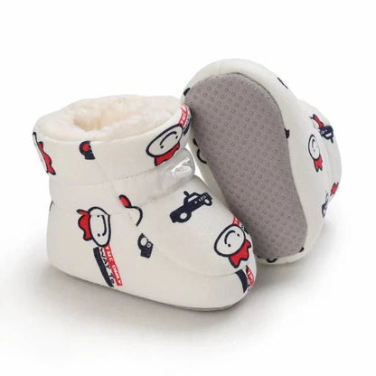 Warme Baby Winterslofjes Antislip Met Klittenband - KidsKorner