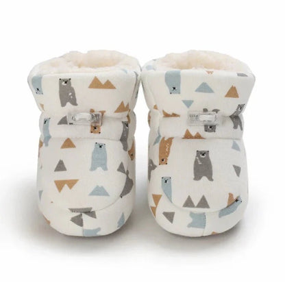 Warme Baby Winterslofjes Antislip Met Klittenband - KidsKorner