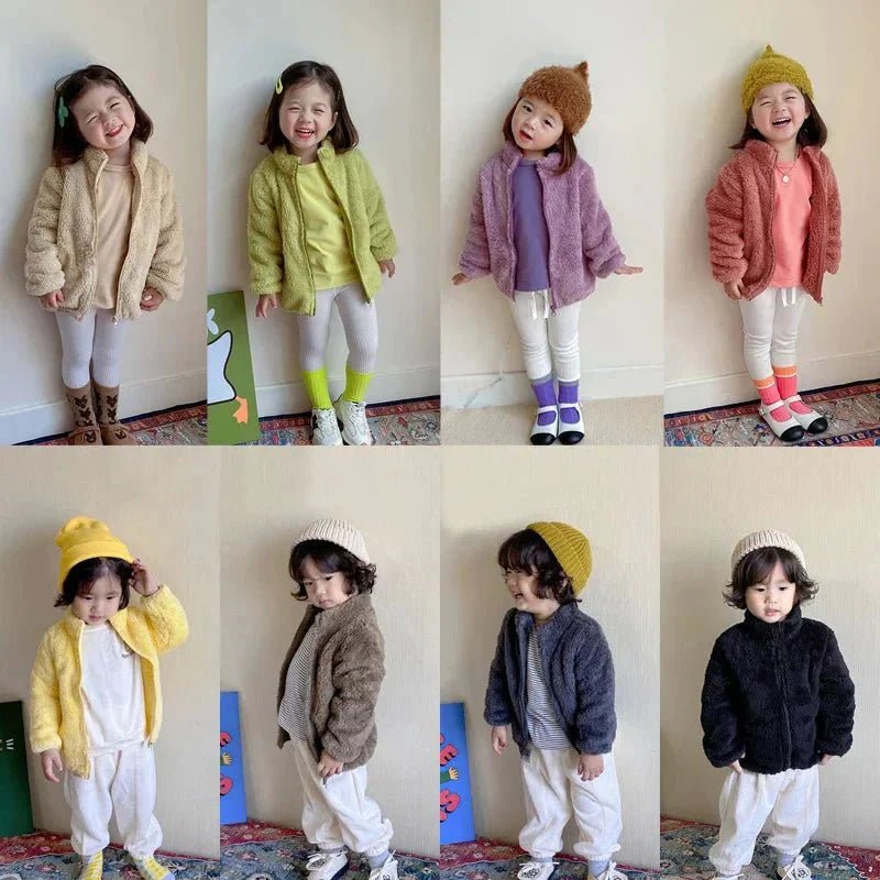 Warme Fleece Peuterjas Met Rits - KidsKorner