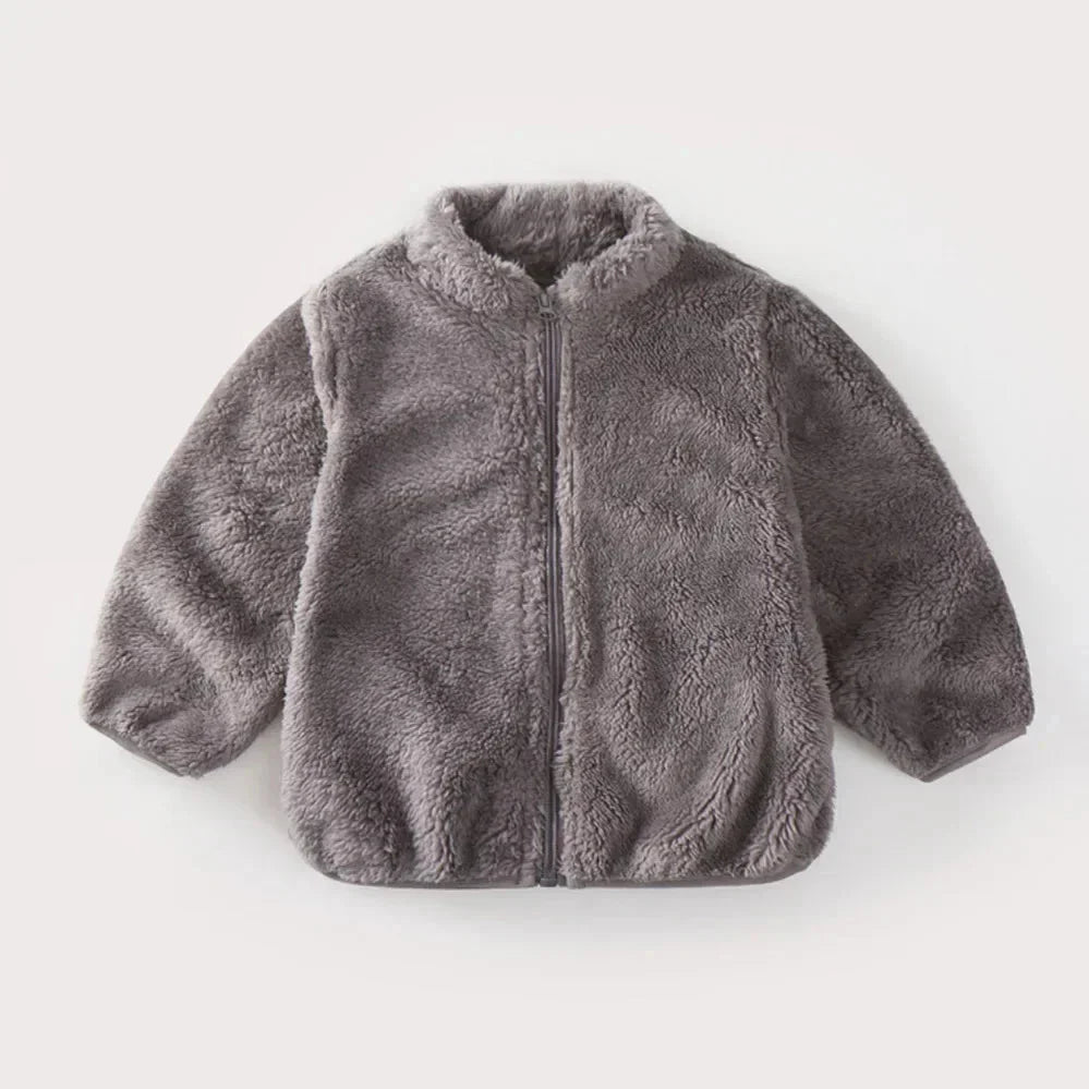 Warme Fleece Peuterjas Met Rits - KidsKorner